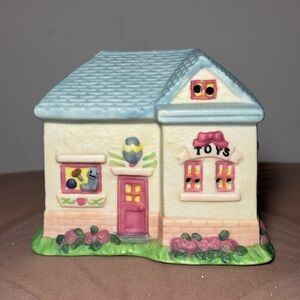 Easter Village Ceramic Collect Toy Shop Figurine- 1990s Vintage Avon Products